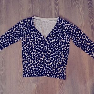 Black and white heart cardigan